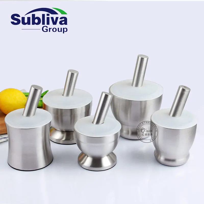 Stainless Steel Mortar & Pestle 10cm /11.8cm