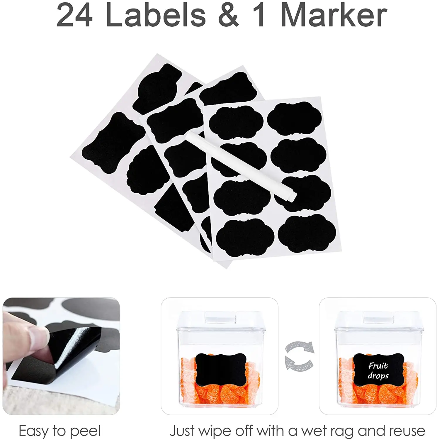 Airtight Food Storage Containers 7 Pieces BPA Free Plastic Cereal Containers with Lock Lids for Kitchen Pantry Organization