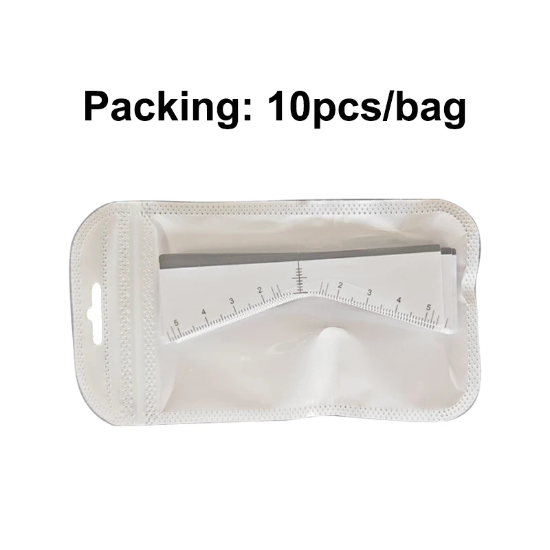 Hot Sale Product Makeup Accessories Tools Eyebrow Ruler Positioning Eyebrow Grooming Stencil Shaper Ruler Tattoo Measure Sticker