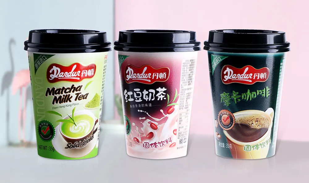 
3D heatproof double wall plastic paper cup for coffee with lid 