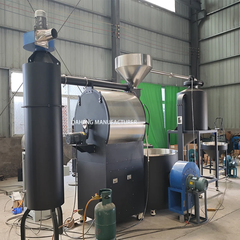 stainless steel drum Roaster Machine for coffee frying comber with app Green Beans coffee roaster