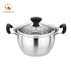 home appliance 2L 22cm SS304 Stainless Steel overflow prevention cooking milk pot with bakelite handle