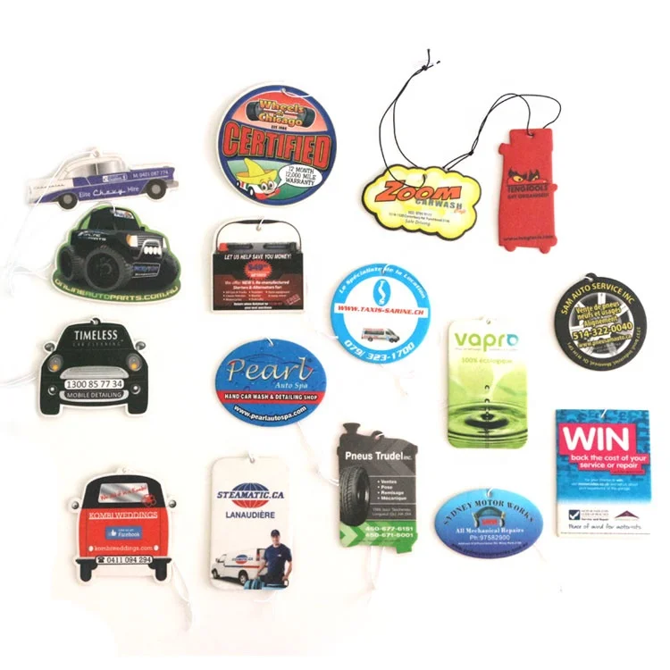 Cheap organic natural scented wholesale air freshener paper car