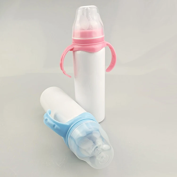 Доставка со склада в США, Детская кружка Sippy объемом 8 унций, Детская кружка из нержавеющей стали, бутылка для молока и воды, сублимационные заготовки, кружка Sippy