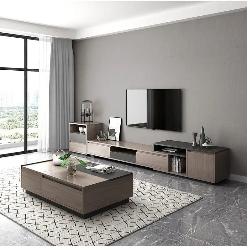Модная мебель для гостиной современный деревянный ТВ-шкаф Скандинавская ТВ-приставка