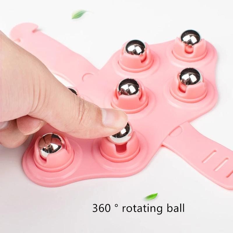 Rhombic Seven Bead Massager Hand Ball Massager for Full Body Meridian Rolling Massager for Healty Care