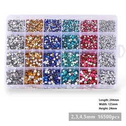Wholesale 24 Grids Boxed Mixed Color Jelly AB Resin Flatback Rhinestones For Decoration Craft