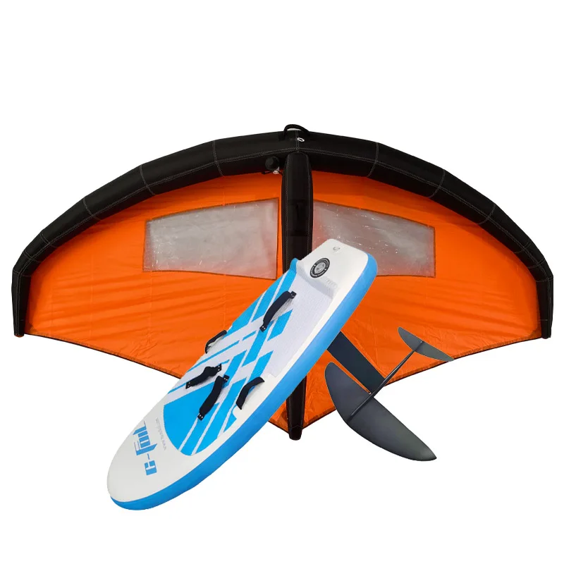 New Design Kitesurfing Set 110L & 140L Inflatable Surf Kite Wing Foil and Aluminum Carbon Hydrofoil Board Factory Price