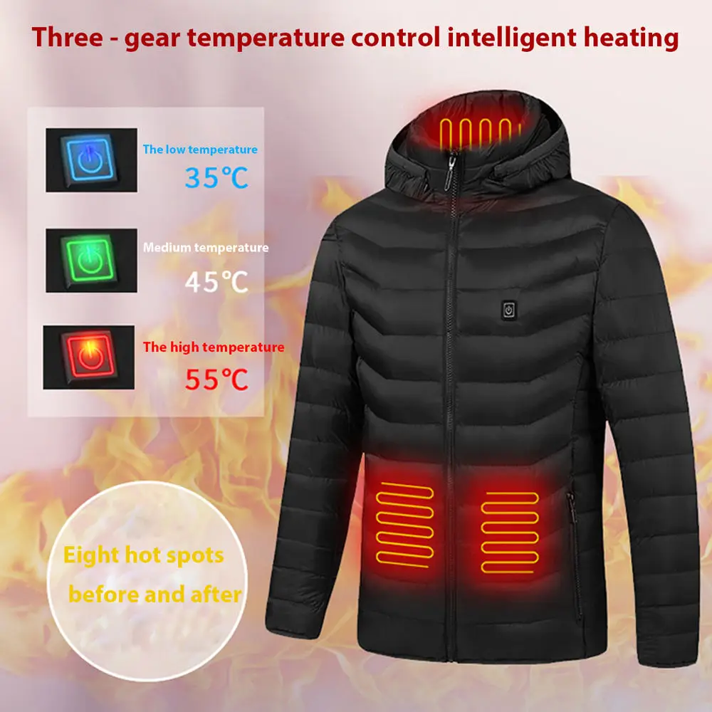 Winter 15 Zone Long Waterproof Breathable Usa Size Work Alibaba Fashionable 11 Areas Heated Jackets For Man