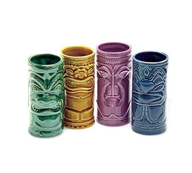 Горячая Распродажа керамическая цветная чашка Tiki Коктейльная кружка без ручки