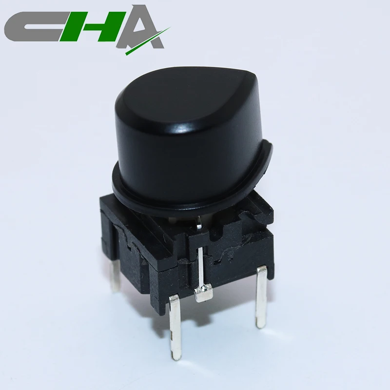 CHA waterproof illuminated tact switch with Water droplet cap ip67 waterproof tact switch