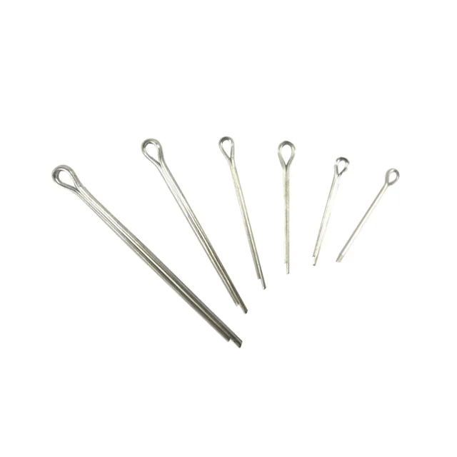 500pcs Steel Split Cotter Pin Zinc Plated Steel Split Pin Fastener Clips Straight Hairpins Holds Pins