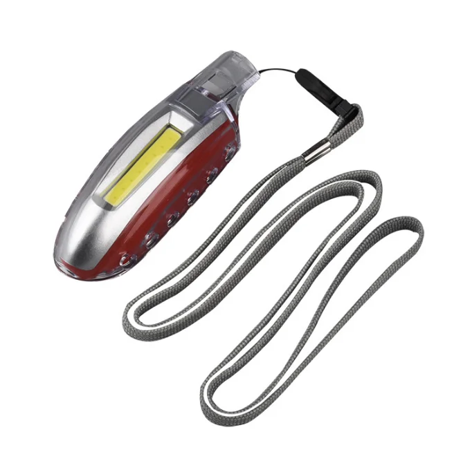 emergency outdoor use tool kit pocket light multi-function led flashlight light compass whistle keychain