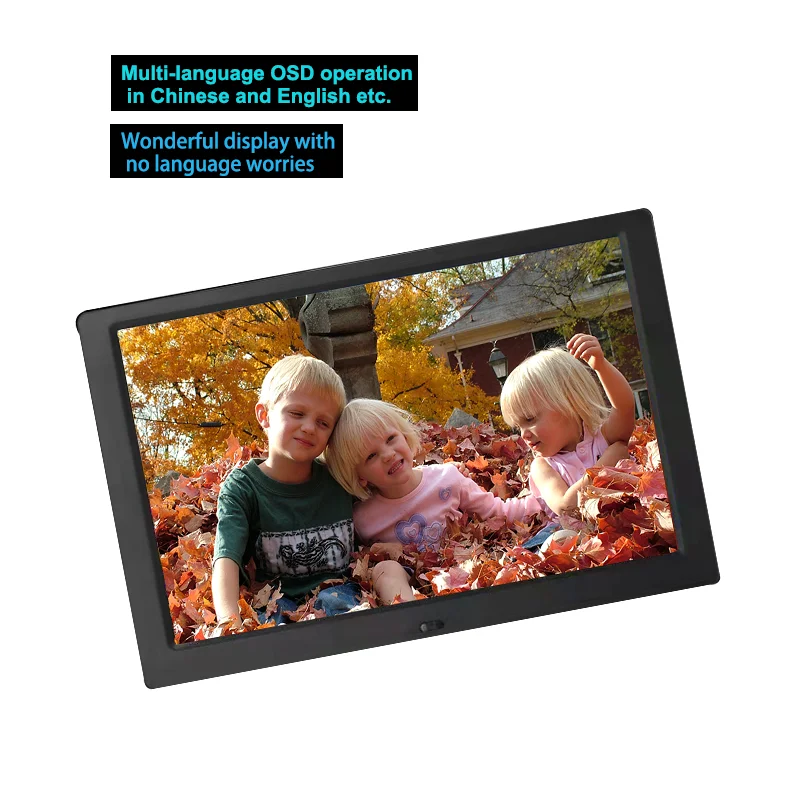 Top sale 10 inch picture digital photo frame With Alarm Clock Digital Calendar