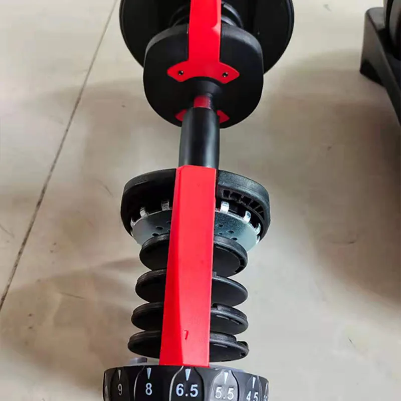 Gym Fitness Commercial Quick Lock Set Equipment Free Weights Workout Strength Bodybuilding Accessories 24kg Adjustable Dumbbell