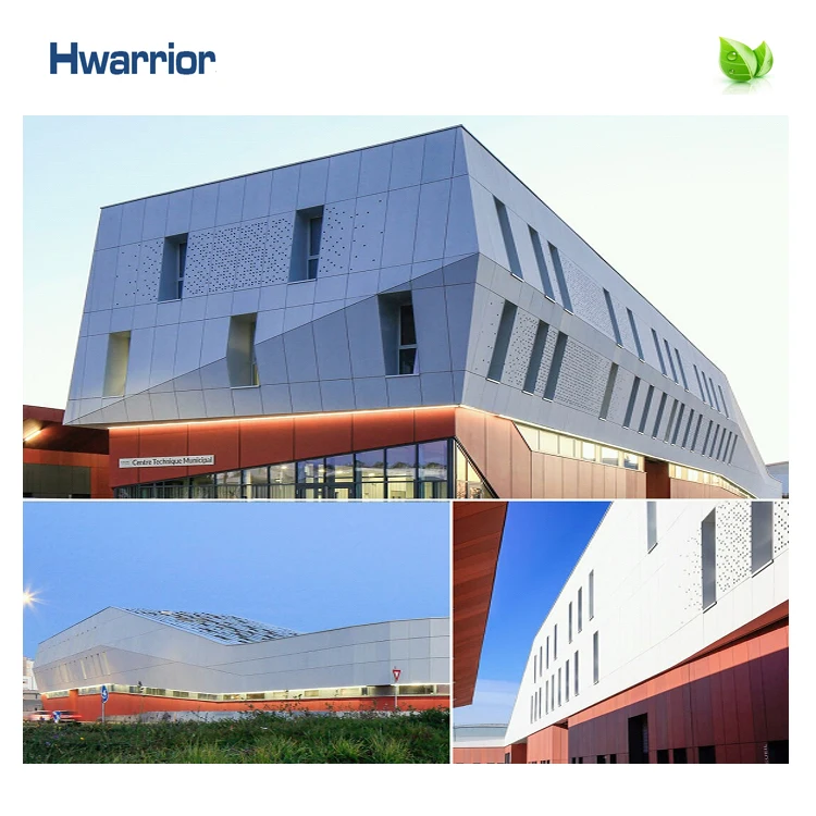 2020 New Fashionable customized  fireproof 4mm aluminum panel curtain wall system metal facade panel system foshan