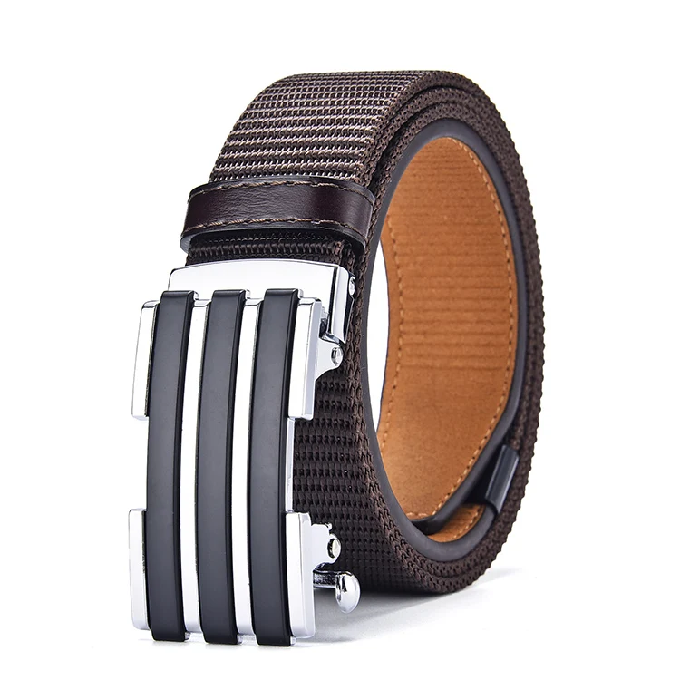 Custom luxury top grain pu leather brand men leather automatic buckle belt or men
