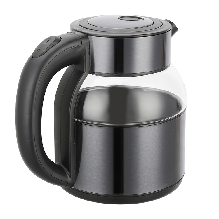 Hotel food grade glass electric bottle 2.0L 220V warmer electric kettle led manufacturer modern electric hot steam water Kettle