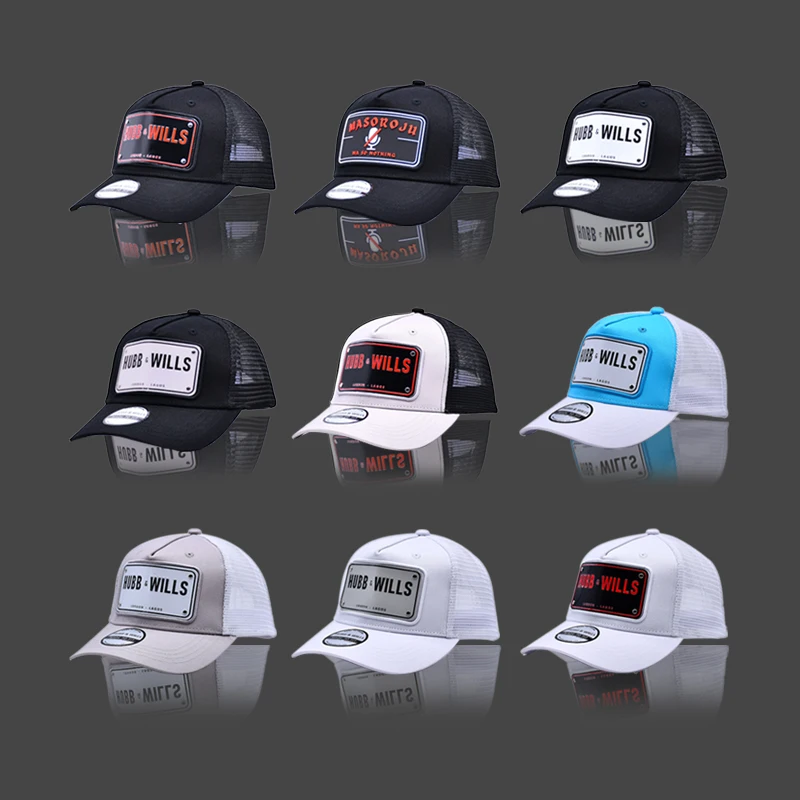 Custom Hat Factory OEM ODM Metal Plate Logo Trucker Cap Wholesale Quality Trucker Hats for Men