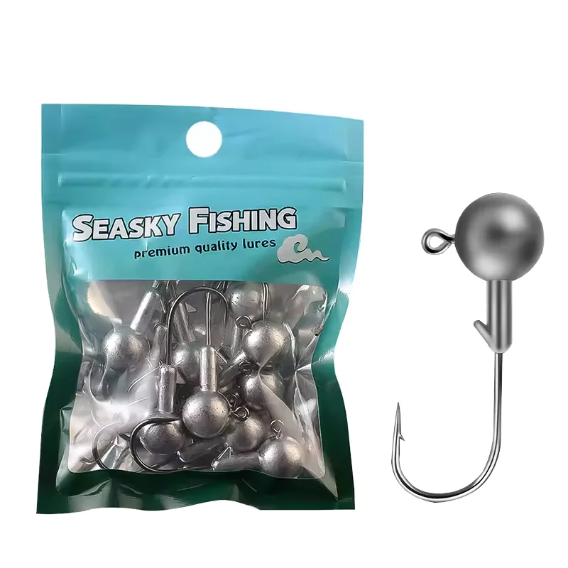 Taiyu 3X Reinforced Lead Hook 10-Pack Luya Anti-Hanging Bottom Soft Bait Hook Root Hook Primary Color Wholesale Streaming
