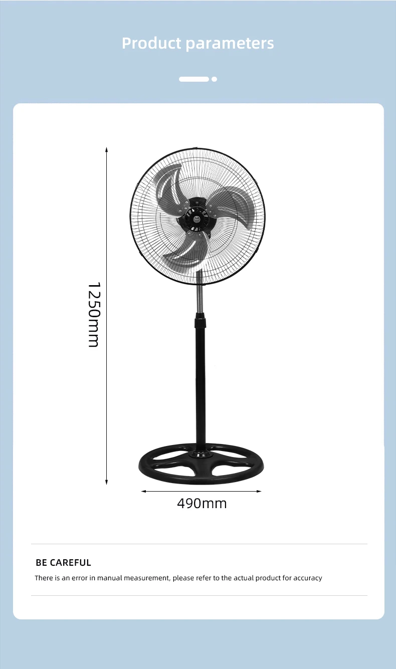Senmeng Manufacture 18 Inch Floor Fan Three-speed control Electric Standing Fan with Wholesale Price