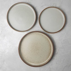 2022 Porcelain  Plate Set Hand-Painted Plate And Dishe Crockery For Theme Restaurant Hotel Banquet BBQ Dinnerware Ceramic Plates