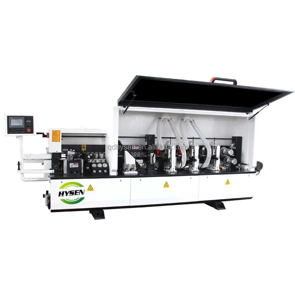 CHINA HYSEN Six Function Best Fully Automatic Double End Trim Edge Banding Machine