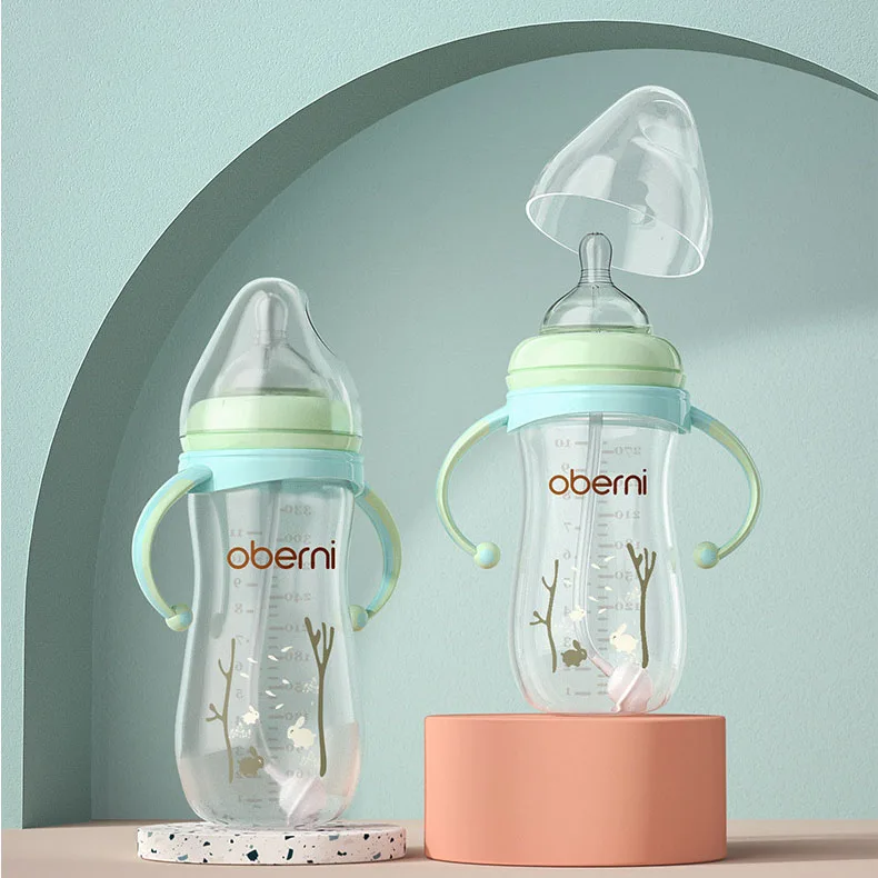 Event Wholesale Anti-Drop And Anti-Flatulence With Cow Baby Silicone Feeding Bottle