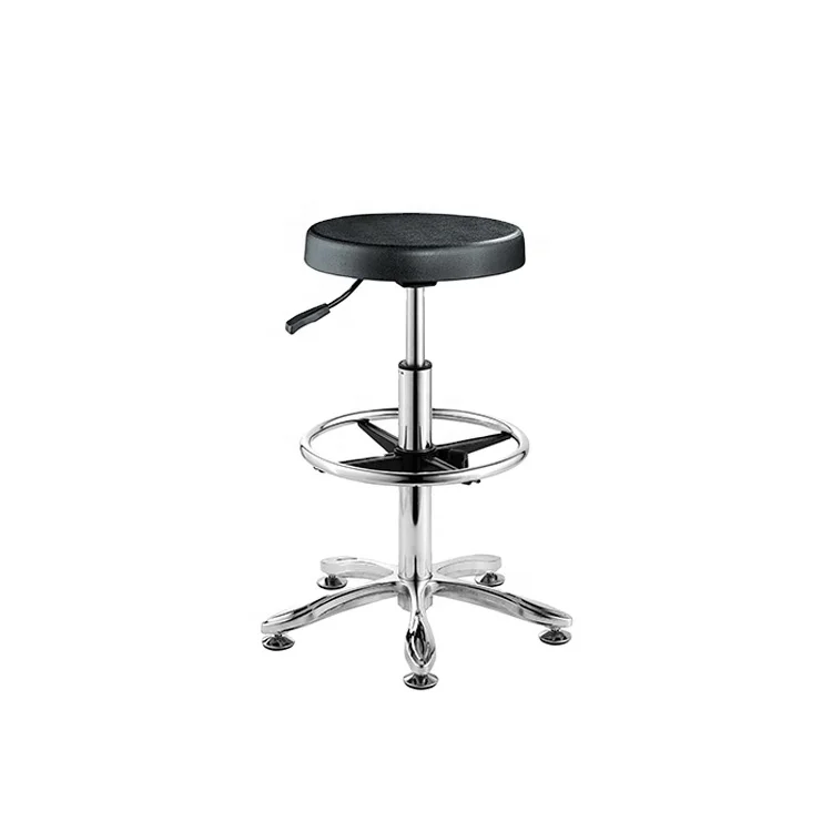
Customized shape height adjustment ESD stool chemistry PU lab chair 