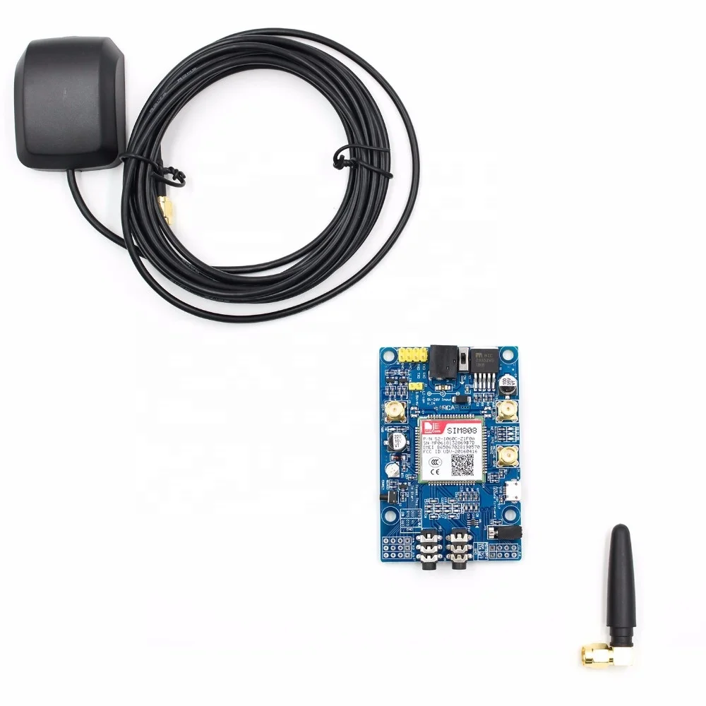 EC-Mart SIM808 модуль GSM GPRS SMS макетная плата IPX с GP антенной