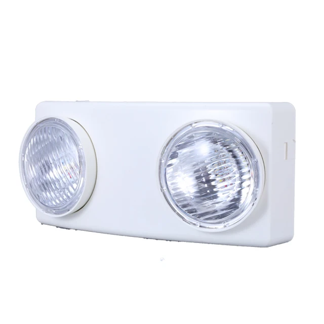 Wall Mounted Automatic Rechargeable Fire Twin Spot Heads Led Emergency Light With CE ROHS