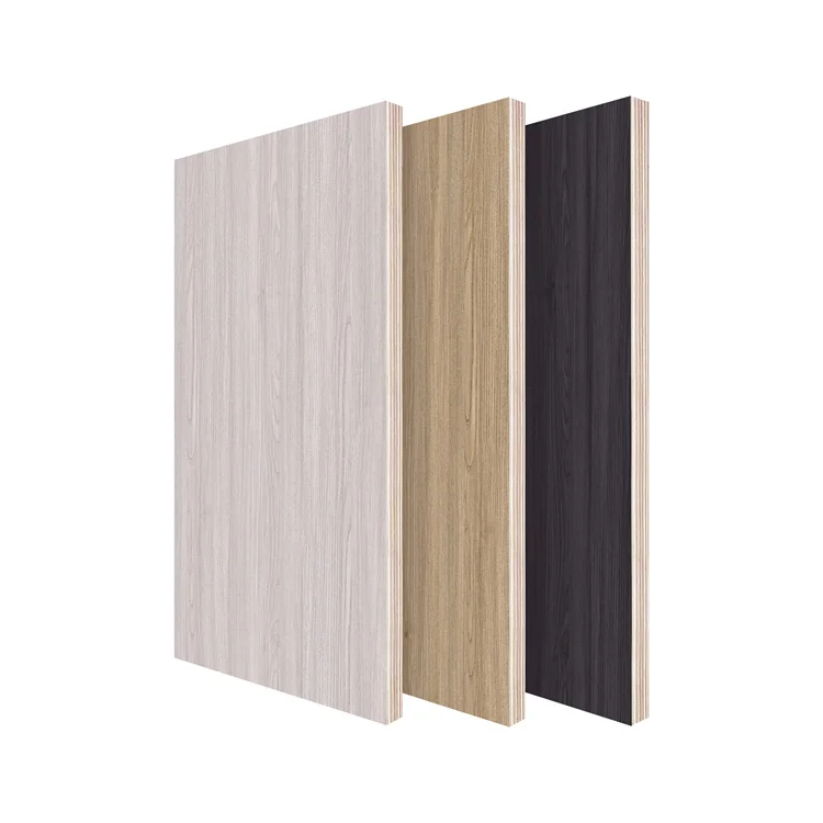 Kapok Panel China Supplier Custom Wood Grain Colored Size Thickness Melamine Laminated  Plywood Board Sheet Price