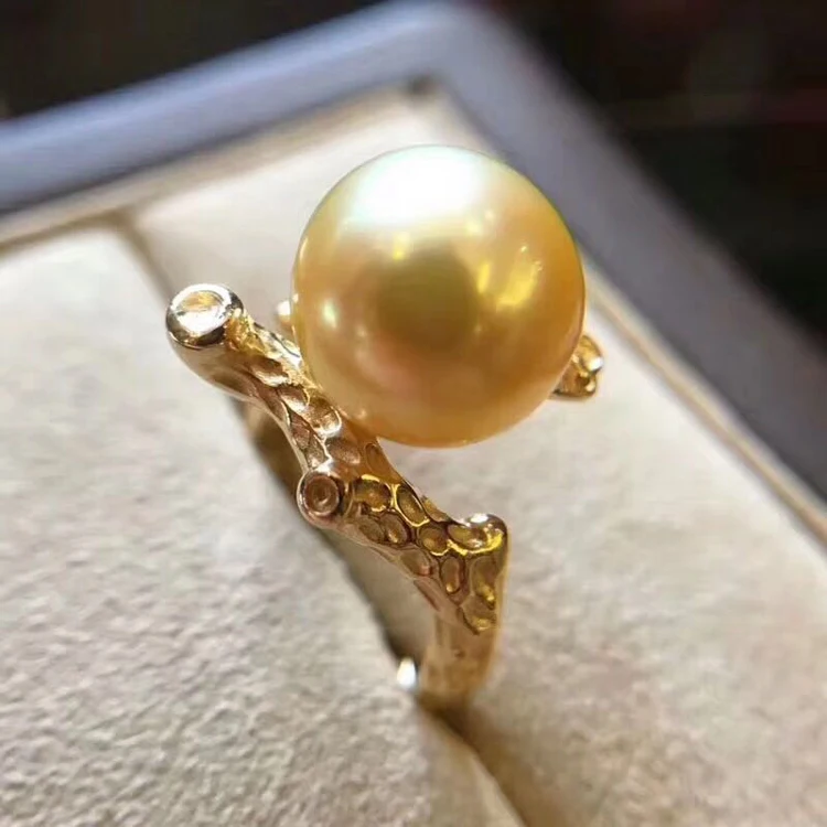 S925 sterling silver ring mounting for 10-11mm pearls jewelry diy