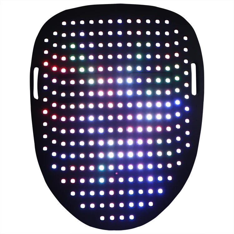Hot Selling 0.5W Sound-Reacting LED Glowing Full Face Mask Economical Halloween and Party Masks