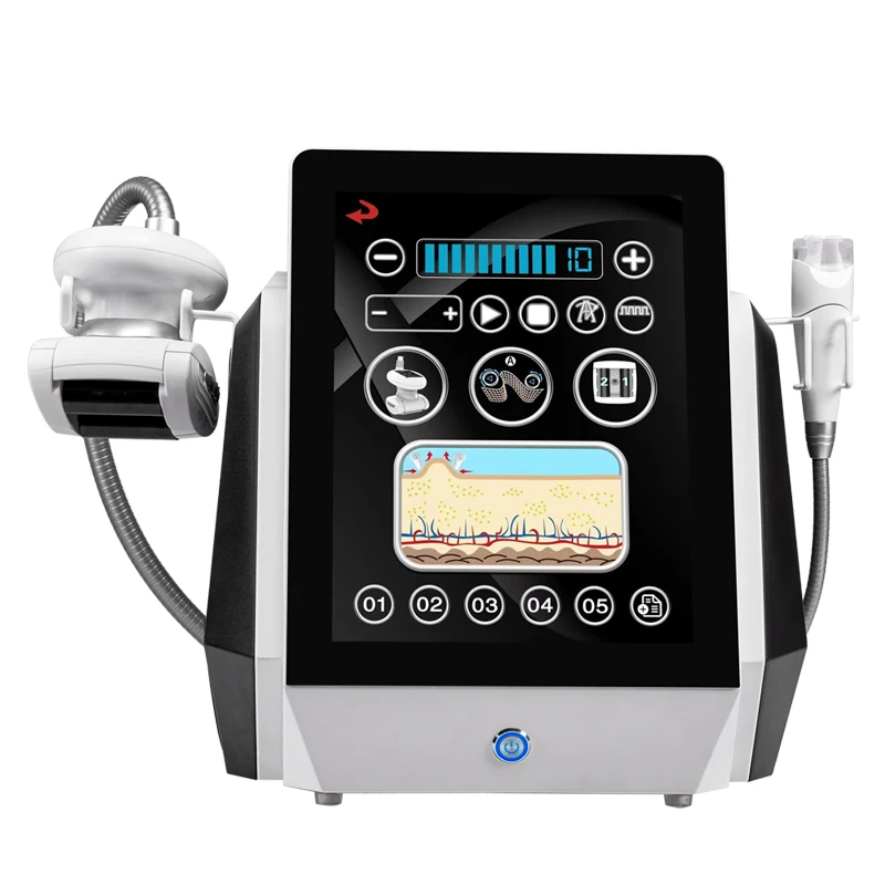 AURO Vacuum Roller Rf Face Lifting Neck Rejuvenation Improve Blood Circulation Device Weight Loss Fat Rolling Massage Machine