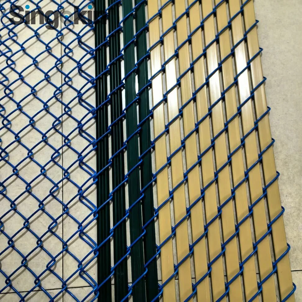4FT 5FT 6FT white black green upvc pvc ridged privacy fence slats for chain link fencing