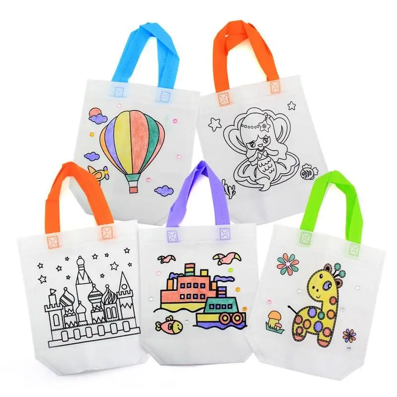 Manufacturer Polylactic Acid Biodegradable Tote Bag Reusable Ultrasonic Nonwoven Grocery Shopping Bags