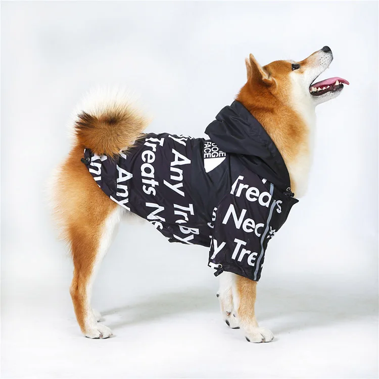 Pet Apparel Clothes Dresses Outfits Fancy Hoodies Waterproof Rain Cheap Fashions Face Designer Polyester Small Big Dog Jacket