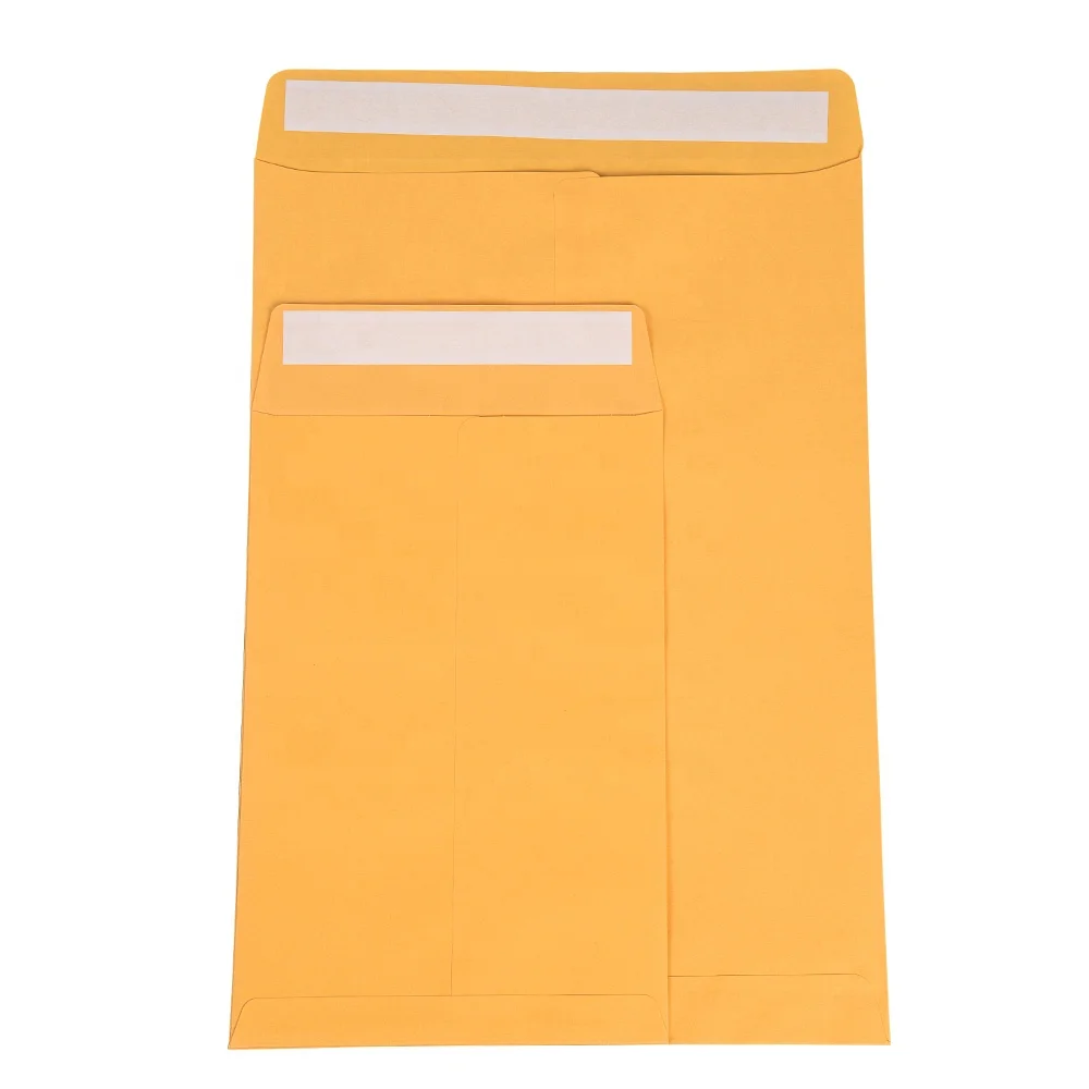 #Hot Business Paper Envelopes Office Products Peel Seal Self Seal A4 Kraft Paper Envelope brown money & cash envelope