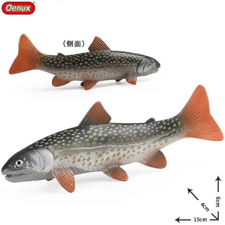 yxs simulation tropical ocean sea fish model toy Rain red white point salmon home aquarium