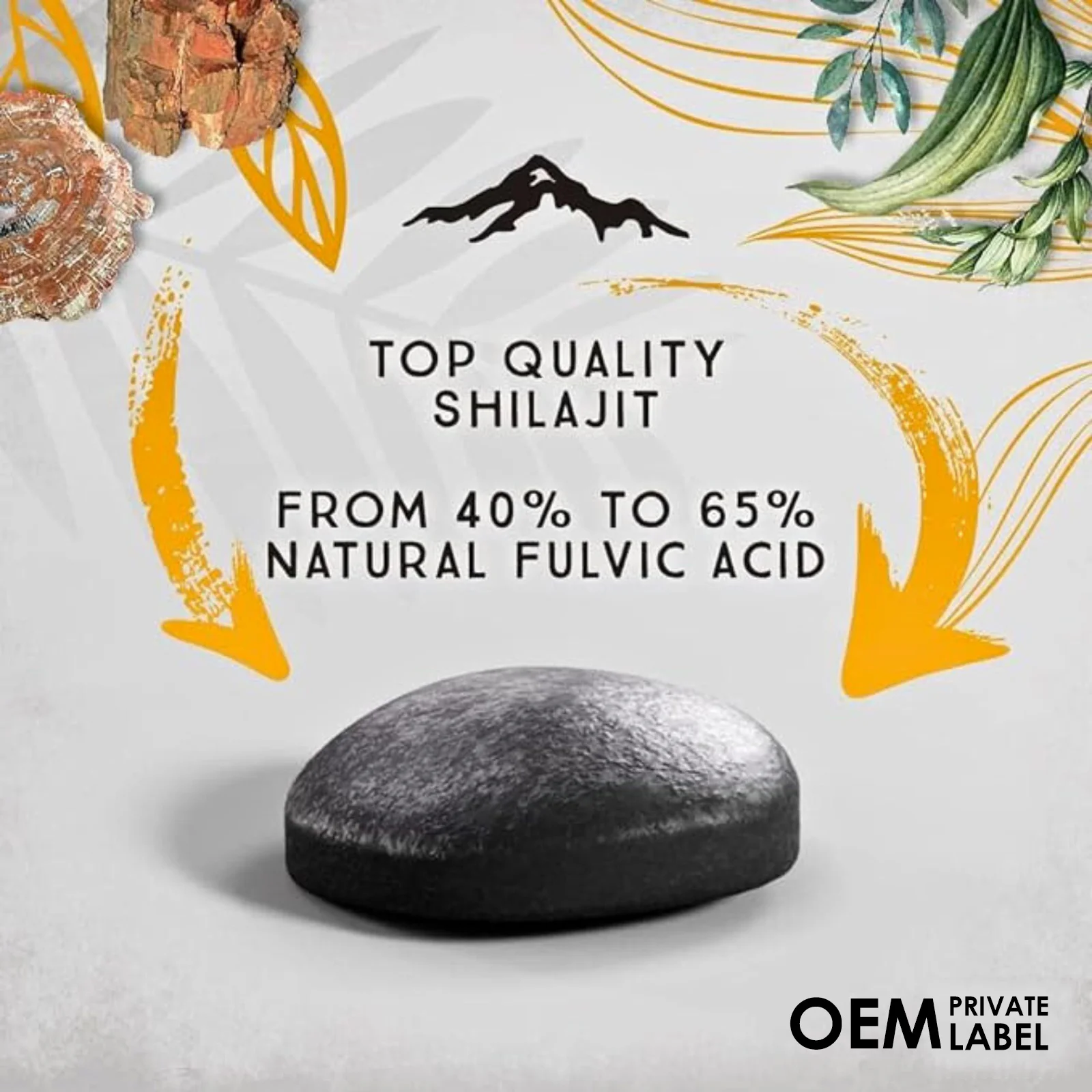 Shilajit Pure Himalay Resin Dry Drops Tablets Pure Natural Shilajit Dry Drops With 85+Trace Minerals & Fulvic Acid For Energy