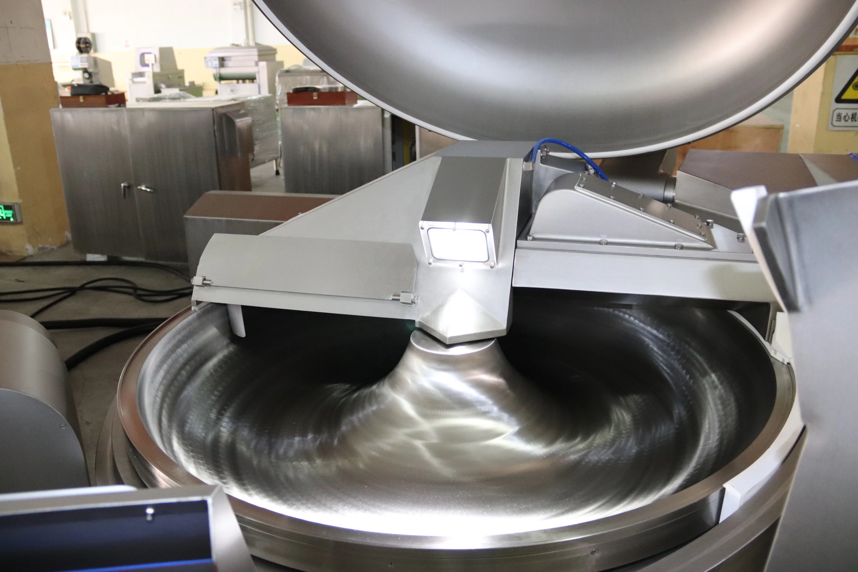 ZKZB125 200 vacuum bowl cutter frozen meat vegetables cutter