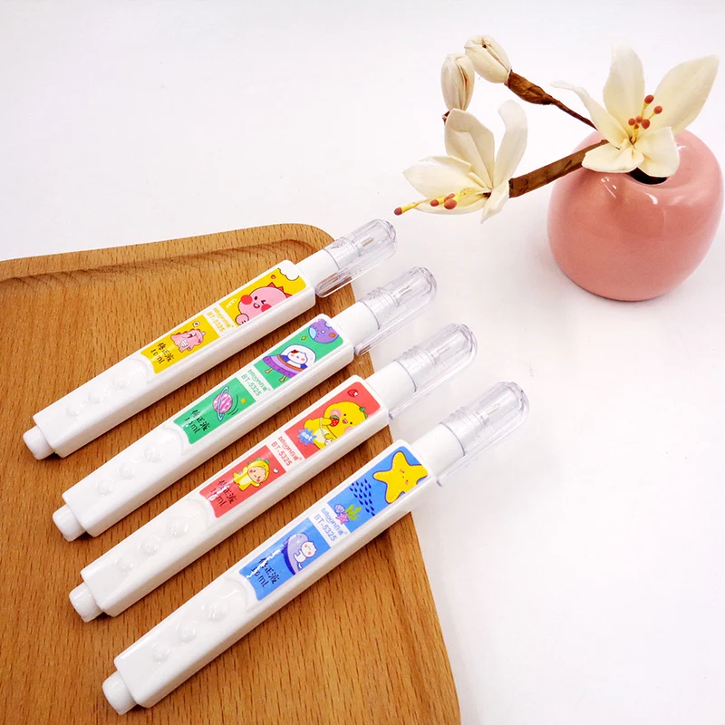 Correction Pen Stationery Quick-drying White Correction Fluid Writing Corrector Pens