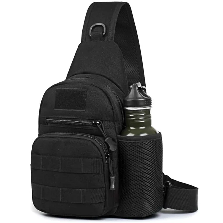 Small Sling Bag Crossbody Daypack Shoulder Bag for Men Women Tactical Waterproof One Strap Backpack for Hiking Walking Travel