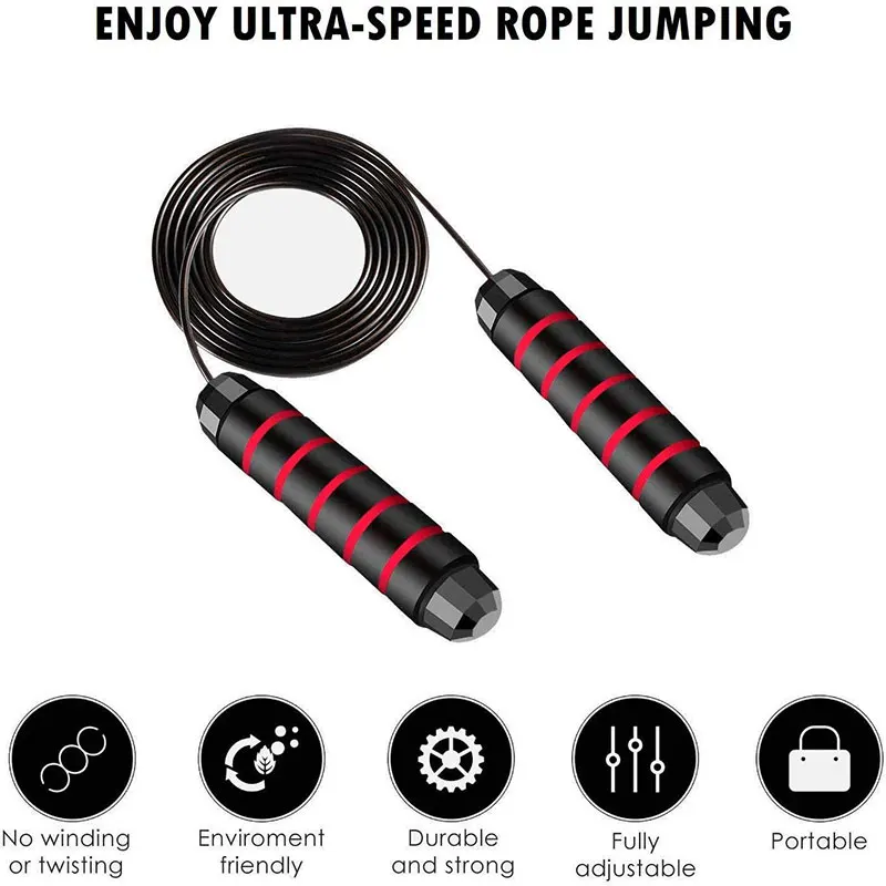 
Adjustable Weighted Jumping Rope Gym Fitness Home Exercise Slim Body 