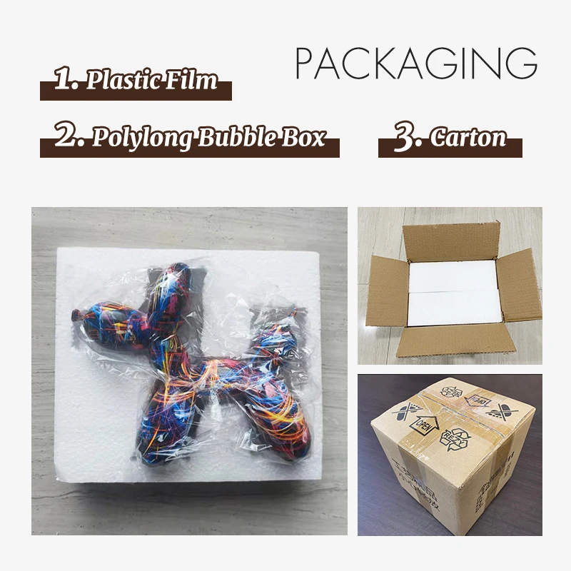 Colorful Balloon Dog Resin Crafts Nordic Home Living Room Entrance Wine Cabinet Decoration