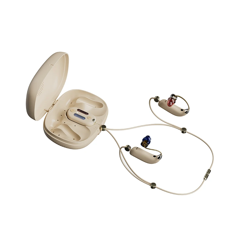 Health Pocket 16-Channel Bluetooth Medical Hearing Aid In-Canal Mini External Multidirectional Digital Ric/Bte Products Earhook