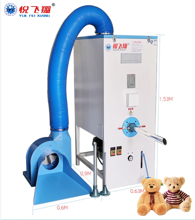 customized soft cotton portable cushion toys filling plush animal polyester autofill pillow fiber filling machine portable