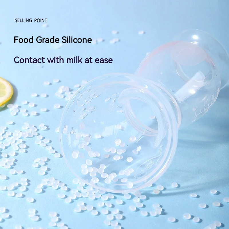 Portable comfortable and soft manual silicone bpa free milk breast pump handsfree