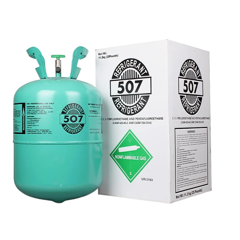 purity>99.9% 25LB r507 refrigerant gas R507